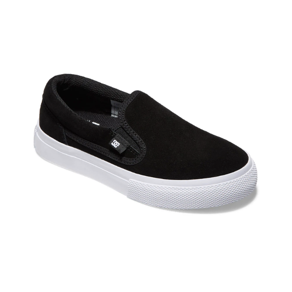 DC Manual Slip On SD Boys Black White