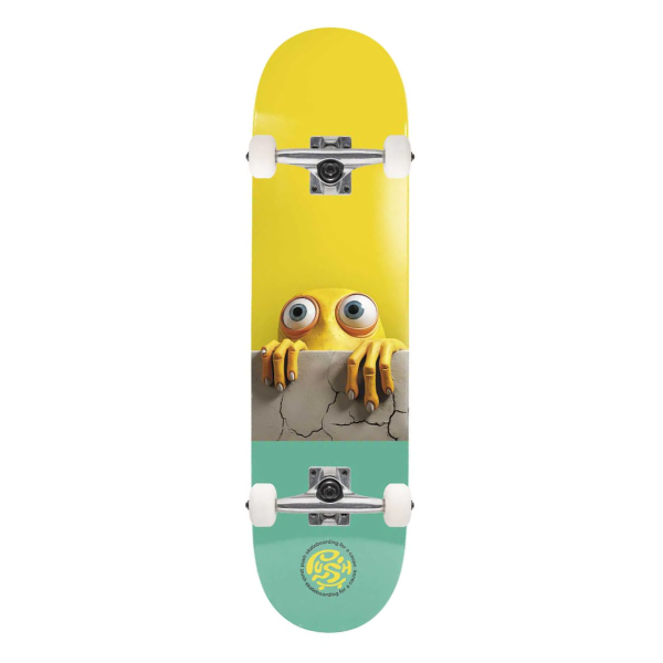 Push Skateboarding - Peek Over 7.25 Complete (Green/Yellow)