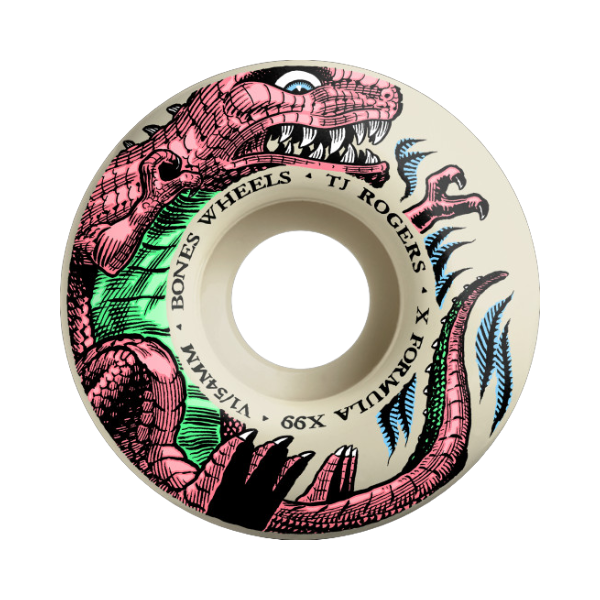 Bones - X Formula TJ Rogers Dino Sortas 52mm V1 Standard Wheels 99A Wheels