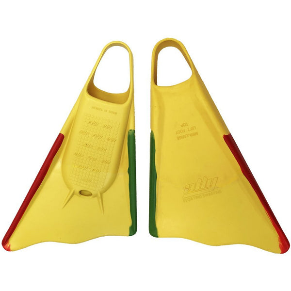 Ally - Bodyboard Fins - (Rasta) - Boardhub